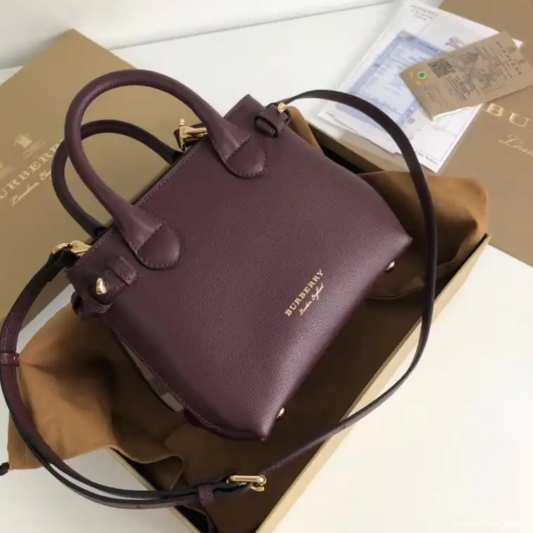 Official FirstBag Ru Baby Banner and House Burberry in The Check Leather 0526